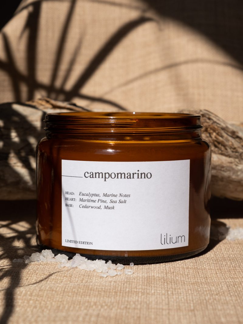 Soy wax candle 400gr - Campomarino
