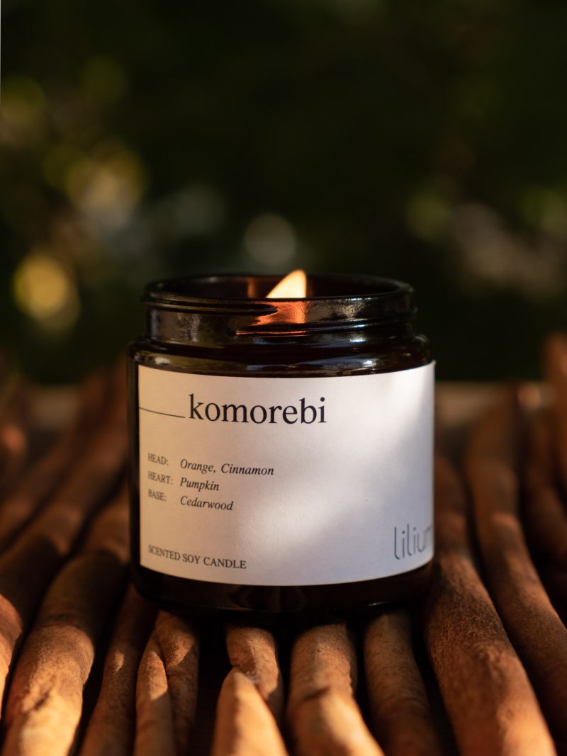 Soy wax candle 90gr - Komorebi